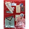 Image 1 : Lot of vintage advertising items milk tops etc