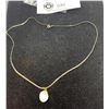 Image 1 : Very nice Blister pearl necklace sterling chain