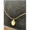 Image 2 : Very nice Blister pearl necklace sterling chain