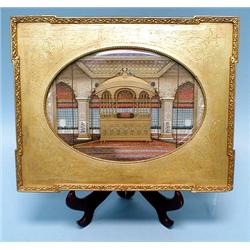 Peacock Throne of Delhi. An unusual ova