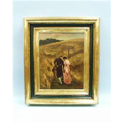 H. EDER - 19th century German school. "