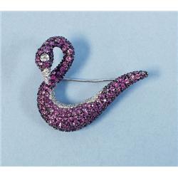 An elegant 18 kt. white gold and diamon