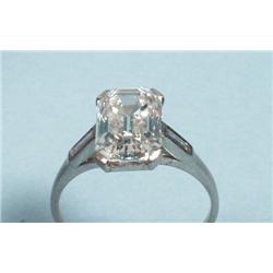 An important platinum and diamond ring.