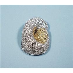 A custom made, 18 kt. gold and diamond 