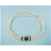 Image 1 : ART DECO - A four strand seed pearl cho