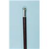 Image 1 : A mahogany walking cane with silver bun