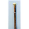 Image 1 : An antique bamboo walking cane with etc