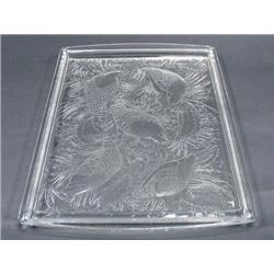 LALIQUE, FRANCE - A rectangular form ar