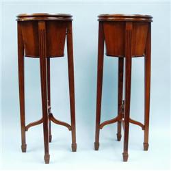 A fine pair of Edwardian carved and tur