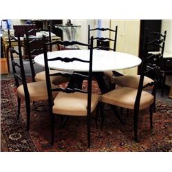 An unusual French black lacquer finishe