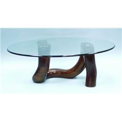 An unusual 1950's coffee table designed