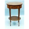 Image 1 : A Victorian hand painted satinwood two 