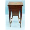 Image 1 : A Victorian satinwood sewing table with