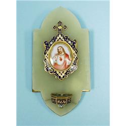 An antique French, champleve decorated 