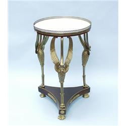 An antique French Empire style mahogany