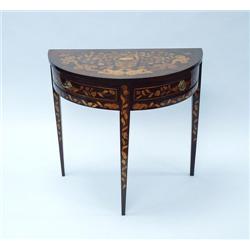 A fine antique Dutch marquetry inlaid m