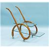 Image 1 : An Italian bentwood framed and chromed 