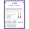 Image 2 : Genuine 0.03 ctw Diamond Anniversary Earrings 14KT Rose Gold - REF-22N8R