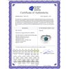 Image 2 : 14K White Gold 0.91 ctw Blue Diamond Solitaire Ring - REF-163R2M