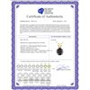 Image 2 : 14K Yellow Gold 0.77 ct Black Diamond Solitaire Necklace - REF-53M7K