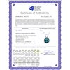 Image 2 : 14K White Gold 1.01 ct Blue Diamond Solitaire Necklace - REF-186G8M