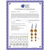 Image 2 : Genuine 7.8 ctw Citrine Earrings 14KT Rose Gold - REF-46X3M