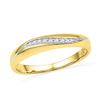 Image 1 : Diamond Band Ring 1/20 Cttw 10kt Yellow Gold