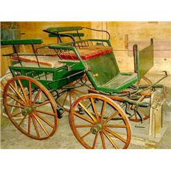 Antique horse-drawn carriage