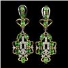 Image 1 : Natural Tsavorite Garnet Fashion Earrings