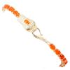 Image 2 : Natural  Orange Fire Ethopian Opal 6x4 MM Bracelet