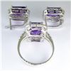 Image 2 : Natural Purple Amethyst  Jewelry Set