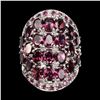 Image 2 : Natural Pink Raspberry Rhodolite Garnet Ruby Ring