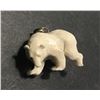 Image 1 : Hand Carved Antler 3D Bear Pendant