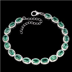 Natural Columbian Emerald Bracelet