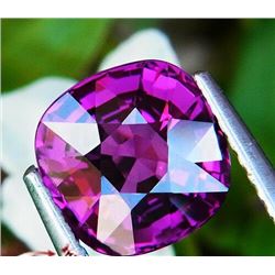 NATURAL PURPLE CUSHION RHODOLITE GARNET 3.30 CT