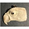 Image 2 : Hand Carved Antler 3D Eagle Pendant