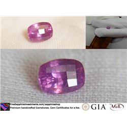 Tri-color Pink/Purple/Red Sapphire | GIA 1.59 ct