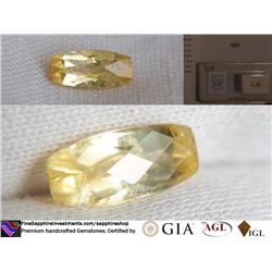 Yellow Sapphire, unheated, premium cut | AGL 1.65 ct