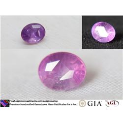 Vivid Violet/Pink Sapphire, premium handcrafted 1.13 ct