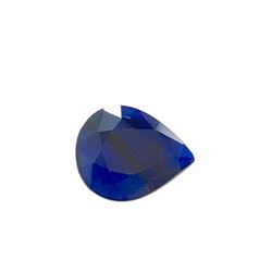 2.5ct Treated Blue Sapphire Pear Shape 10x8 #BS-783