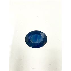 3ct Blue Sapphire Oval cut