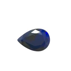 4.0ct Treated Blue Sapphire Pear Shape 12.6x8.7 #BS-796