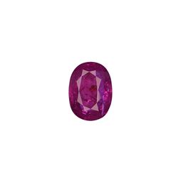 GIA 1.48ct Ruby oval cut 8.14 x 6.03 x 3.05