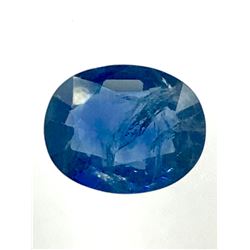 5.5ct Blue Sapphire Oval cut
