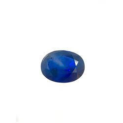 5.5ct Blue Sapphire Oval cut