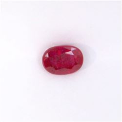 GIA 1.21ct Ruby OVAL cut 7 x 5.1 x 3.5