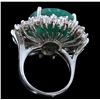 Image 3 : 19.48ct Emerald 14K White Gold Ring