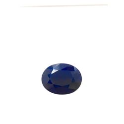 6.5ct Treated Blue Sapphire Oval Shape 13.1x10.1 #BS-846