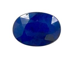 7.5ct Treated Blue Sapphire Oval Shape 14x10 #BS-867