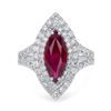 Image 1 : 2.31ct Ruby 18K White Gold Ring